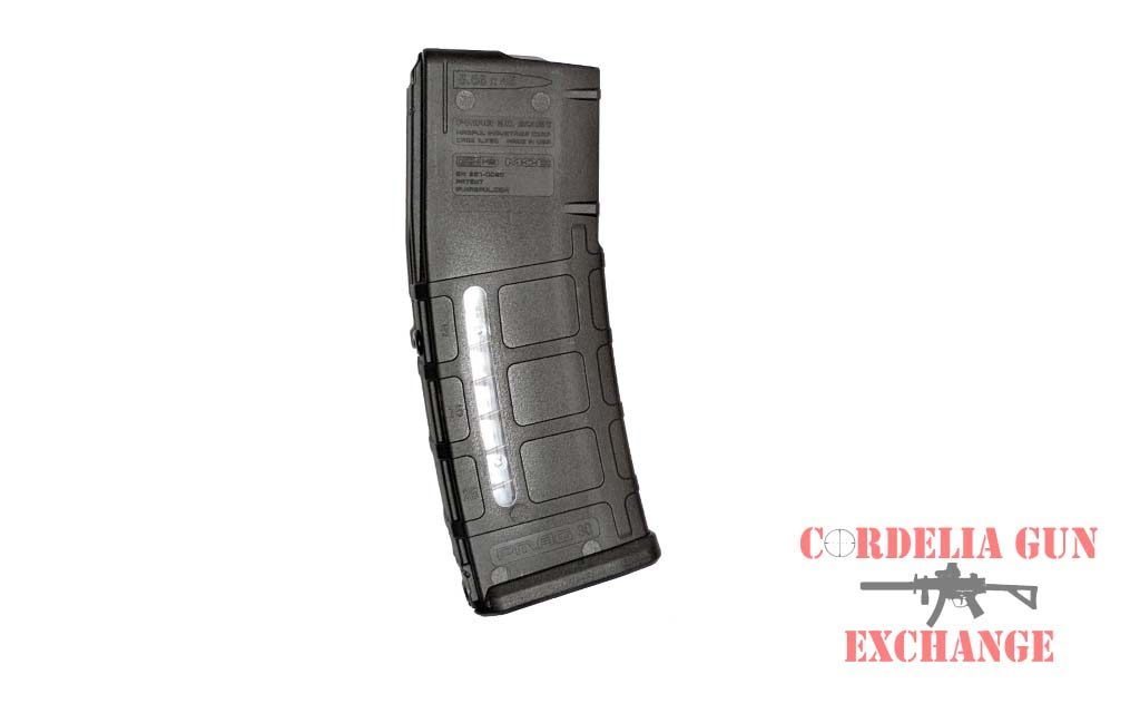 The Magpul 10-30 AR15 Window 556mm Magazine is legal in California, New York, Connecticut, DC, Maryland and Massachusetts! Available from Cordelia Gun Exchange!