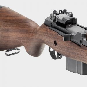 The stained American walnut stock gives the M1A™ Tanker classic appeal.The M1A™ Tanker has classic appeal with the stained American walnut stock.