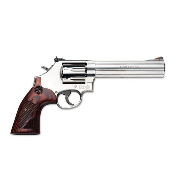 The CA compliant S&W M686 deluxe 6in revolver is the perfect choice for those who want the combination of a fun range gun and a defensive companion.