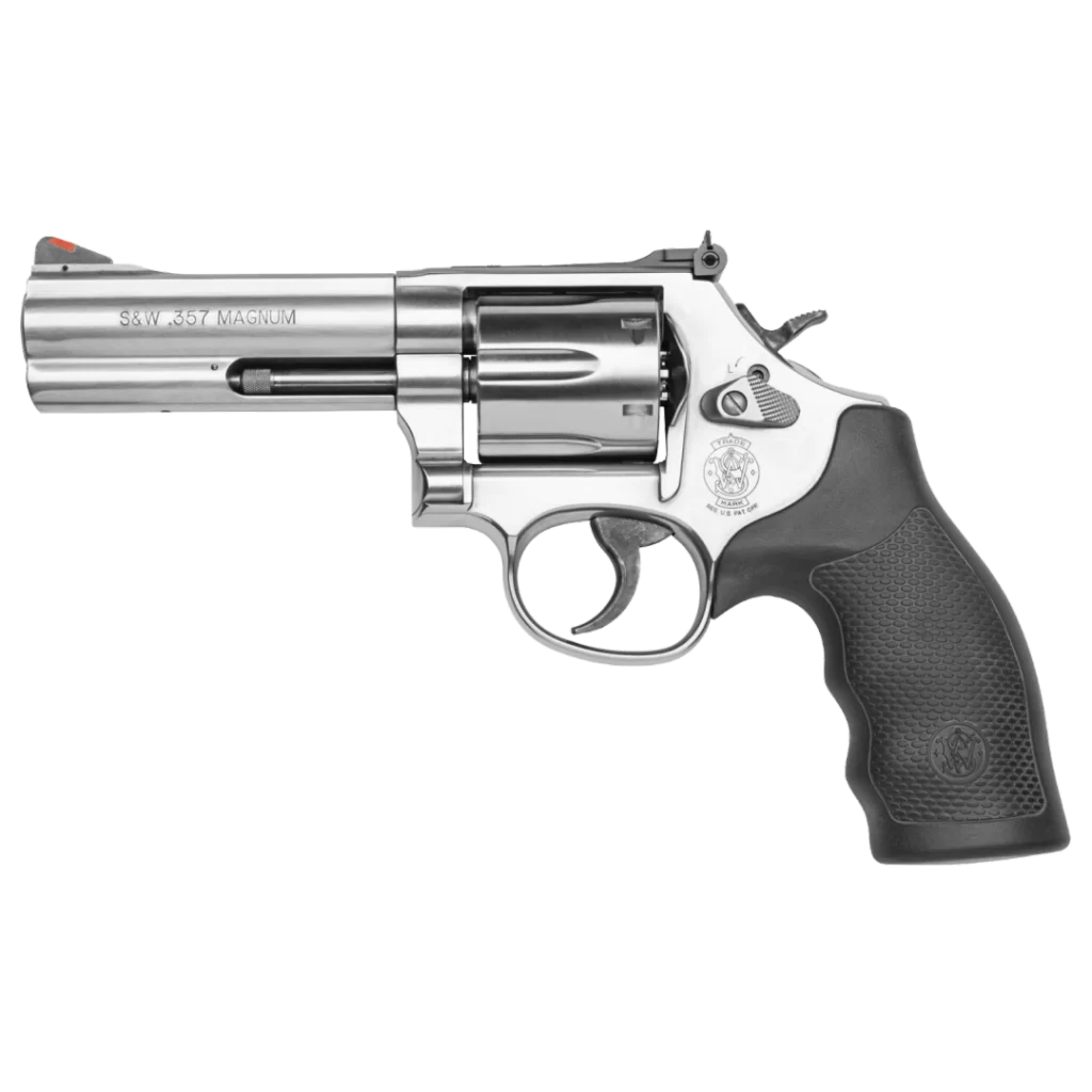 The CA compliant S&W M686 4in 357MAG revolver is the perfect choice for those who want the combination of a fun range gun and a defensive companion.
