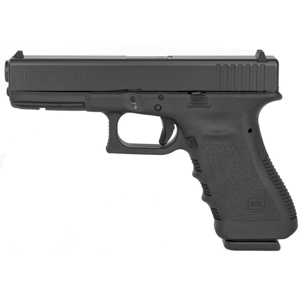The California compliant Glock 22 Gen3 BLK is a full size handgun chambered in 40 Smith and Wesson giving you the stopping power you need!