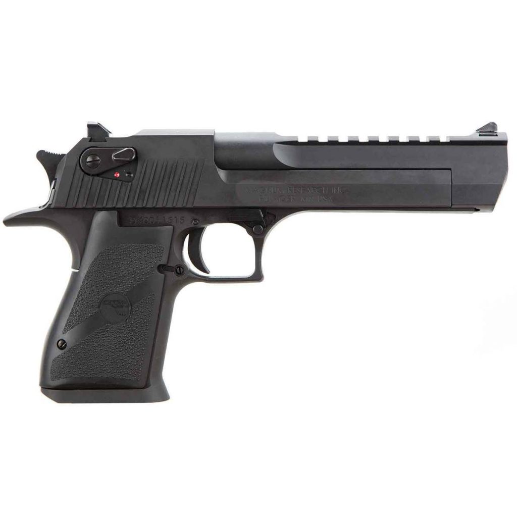 The CA compliant Desert Eagle 44MAG BLK is the one handgun that stands out above the rest in any firearms collection and is a must have for any collector!